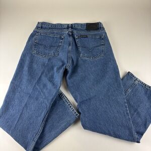Harley Davidson Blue Original Bootcut Heavyweight Denim Jeans Men's Size 34x30